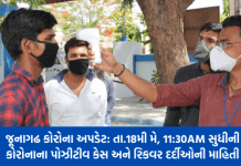 Corona Update : તા.18મી મે, 11:30AM સુધીની કોરોનાના પોઝીટીવ કેસ અને રિકવર દર્દીઓની માહિતી Corona Update